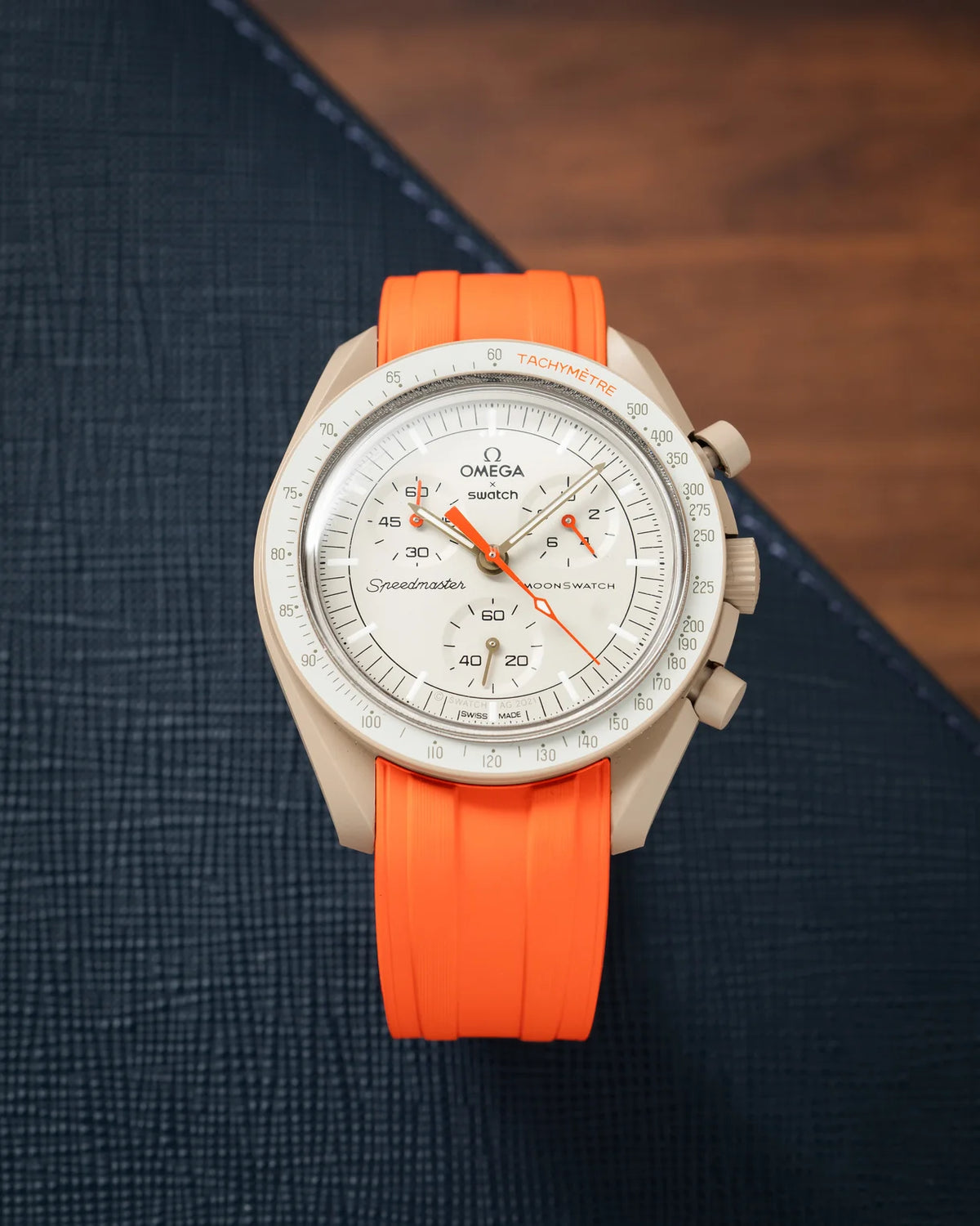 Delugs Omega Speedmaster & MoonSwatch CTS Kauçuk Kayış