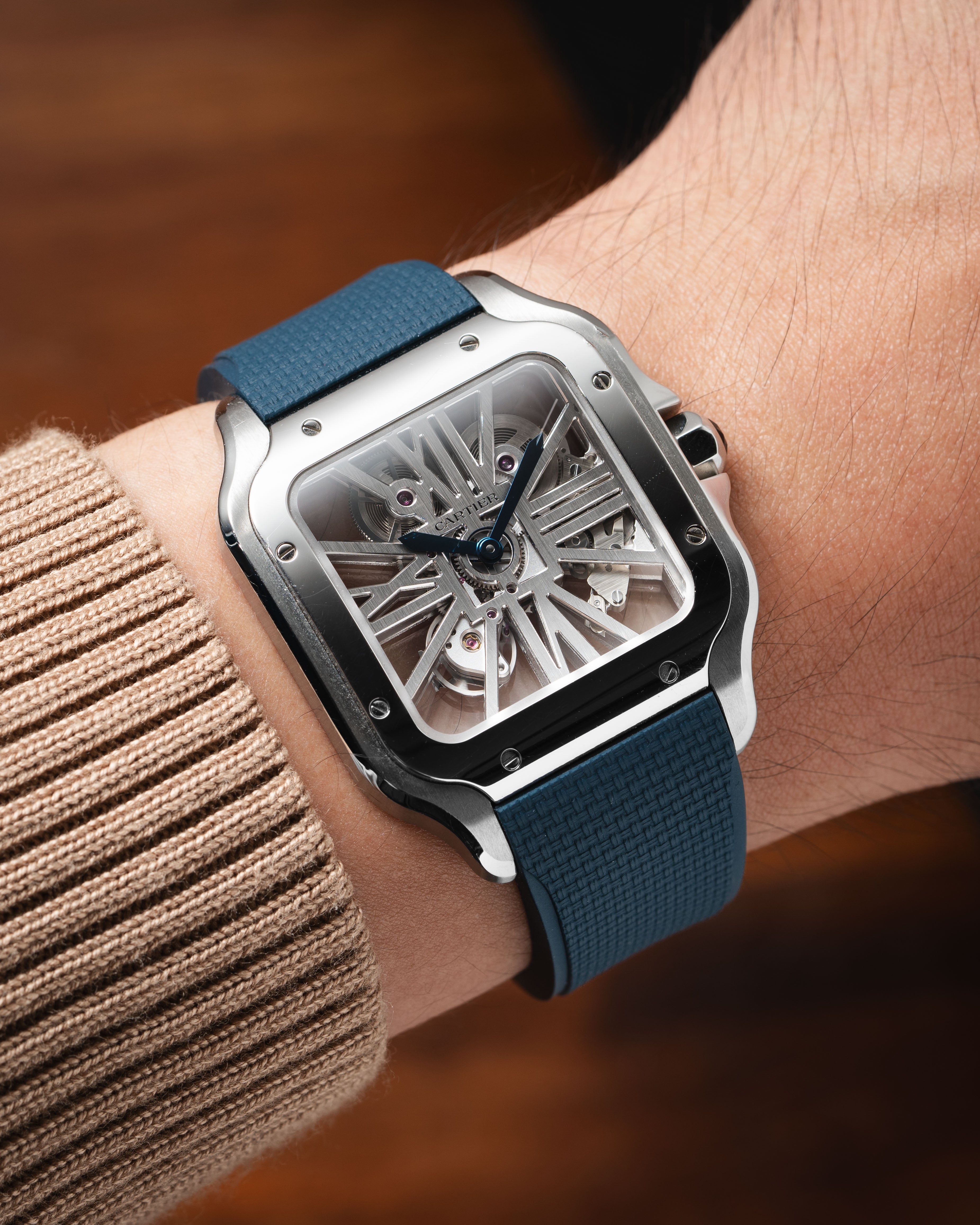 Sailcloth CTS Strap for Cartier Santos Lacivert