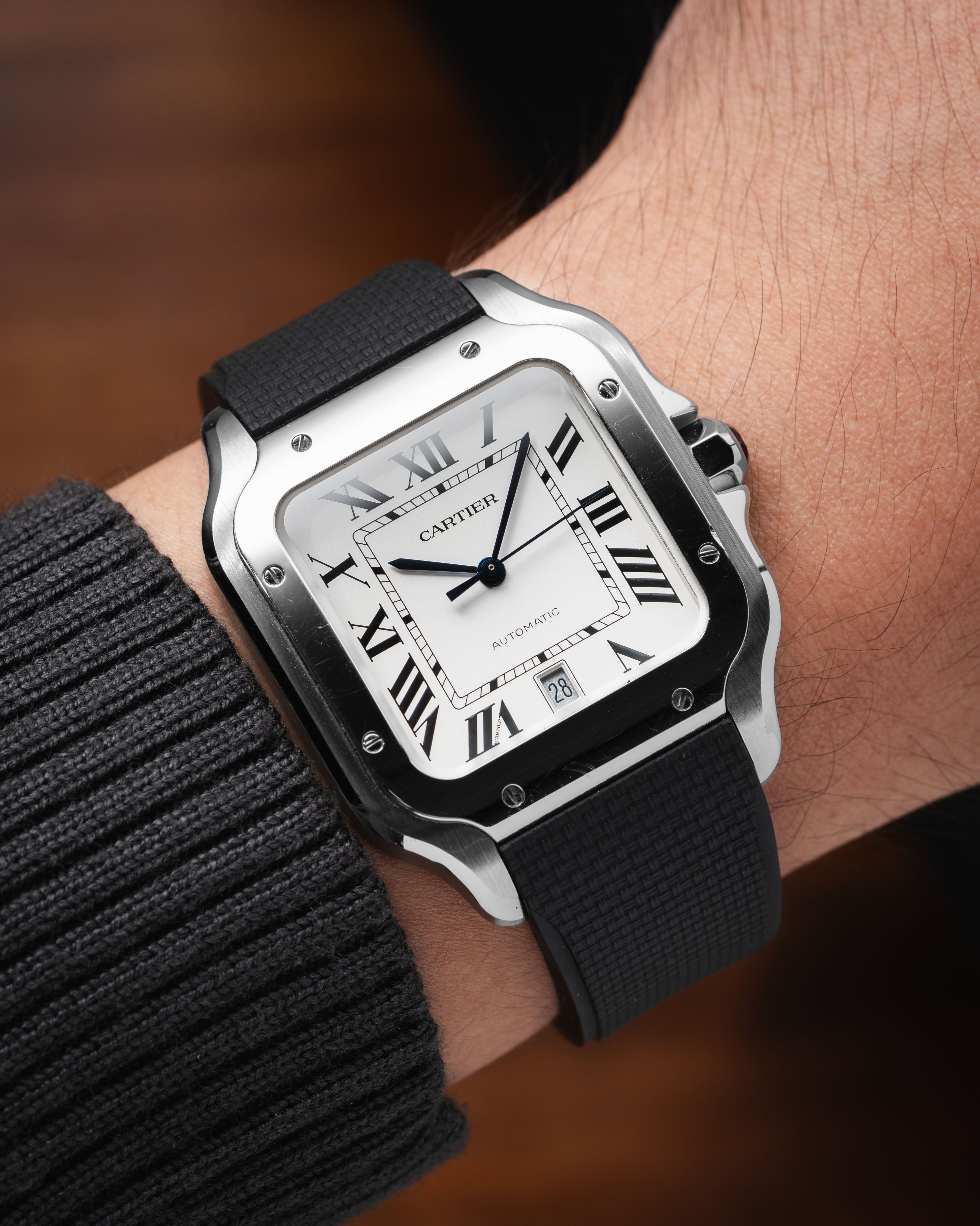 Delugs Integrated Cartier Santos Sailcloth Kayış