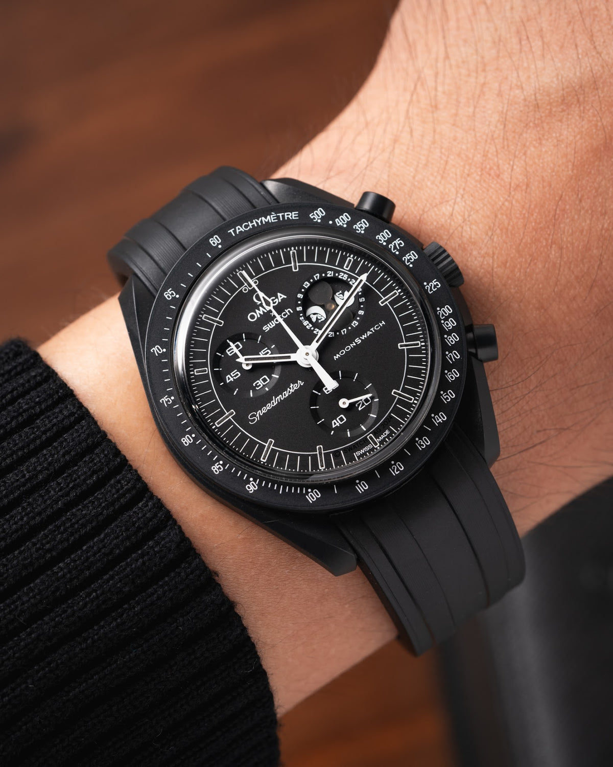 Delugs Omega Speedmaster & MoonSwatch CTS Kauçuk Kayış