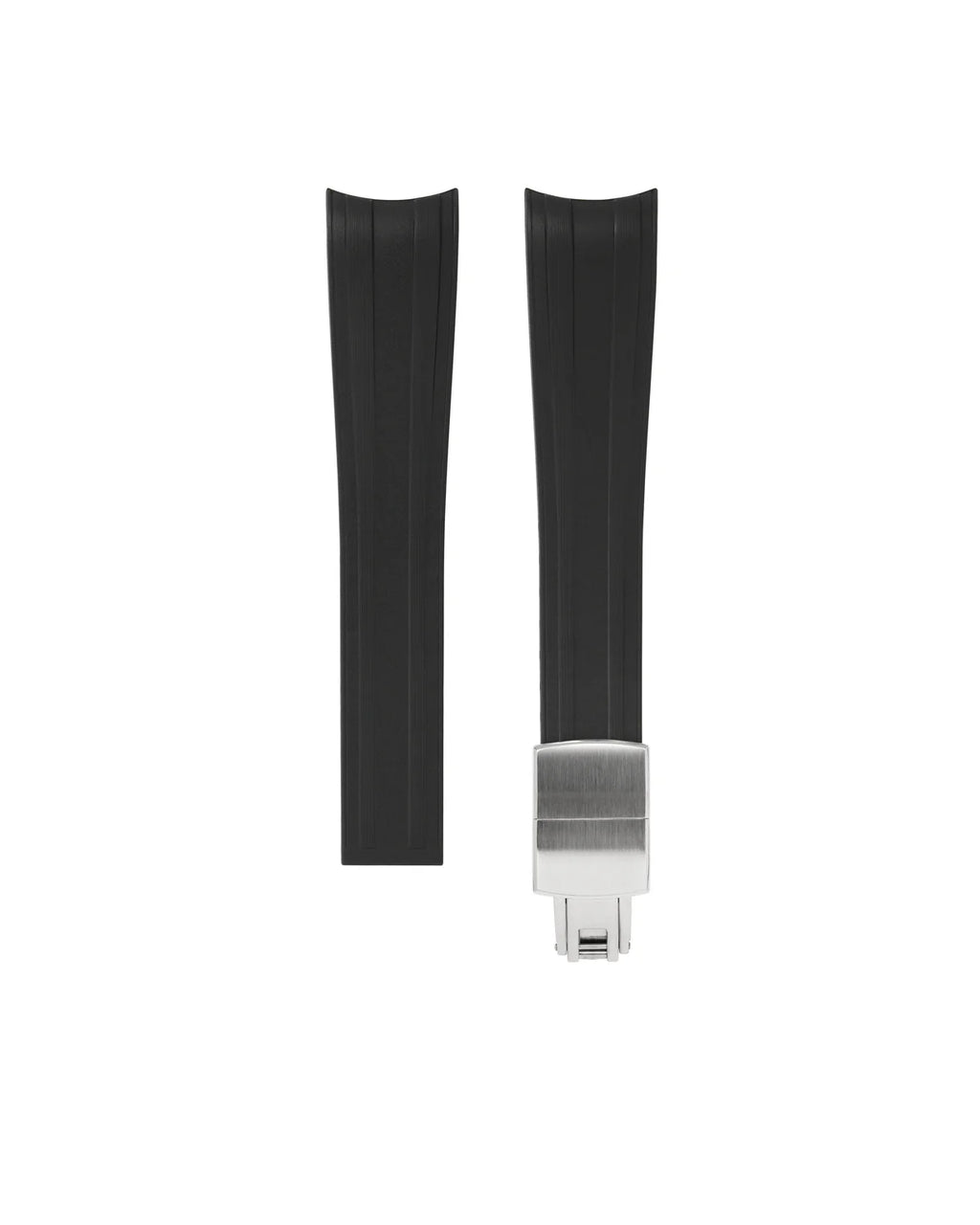 Omega Speedmaster Uyumlu Rubber Strap Siyah
