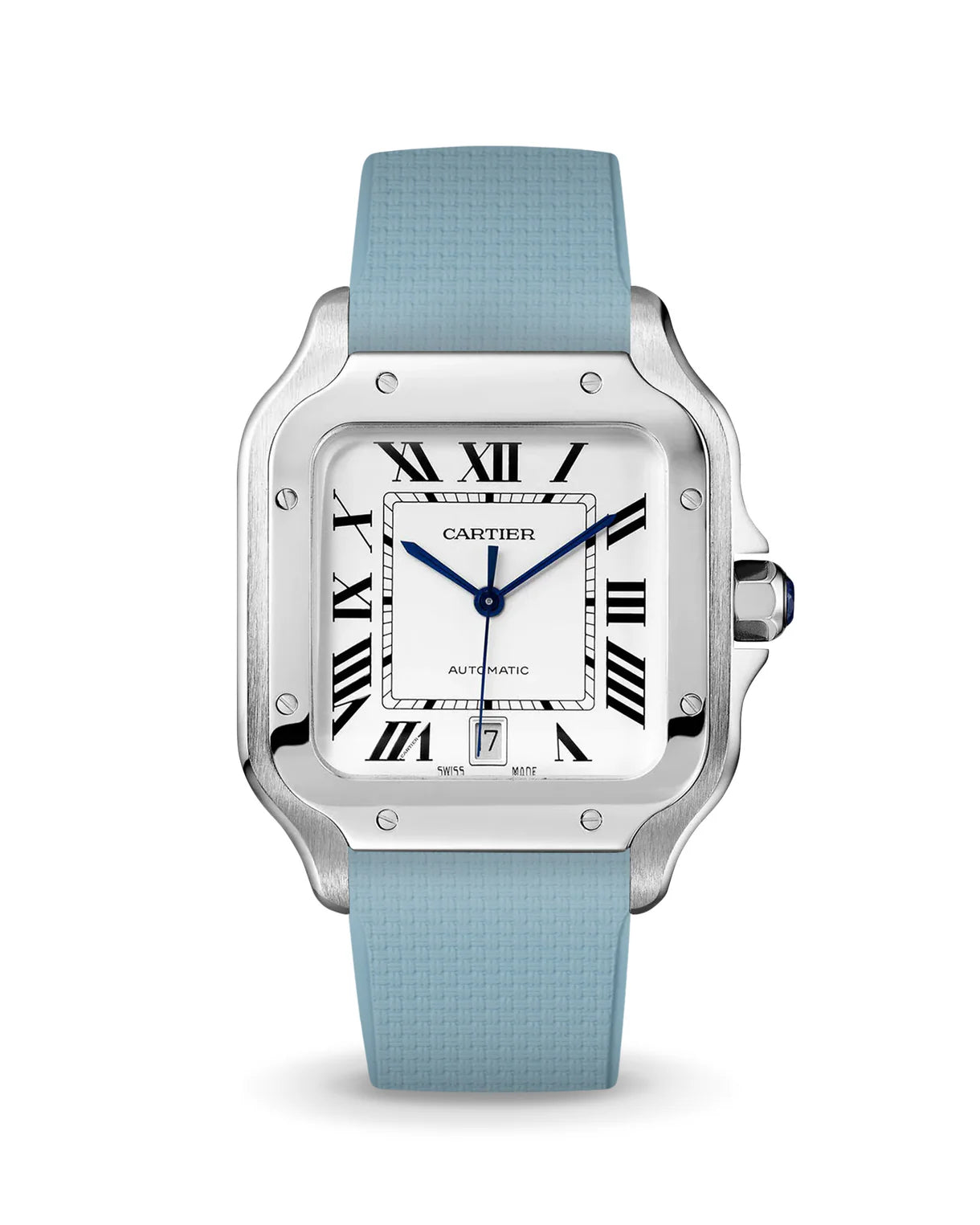 Sailcloth Rubber CTS Strap for Cartier Santos