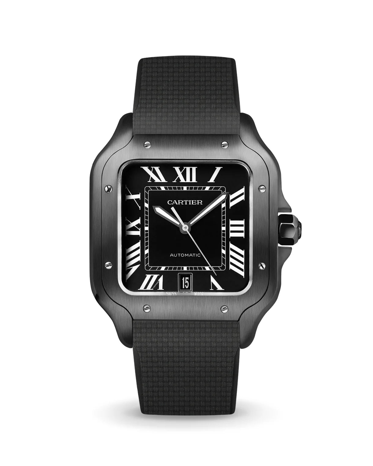 Sailcloth Rubber CTS Strap for Cartier Santos