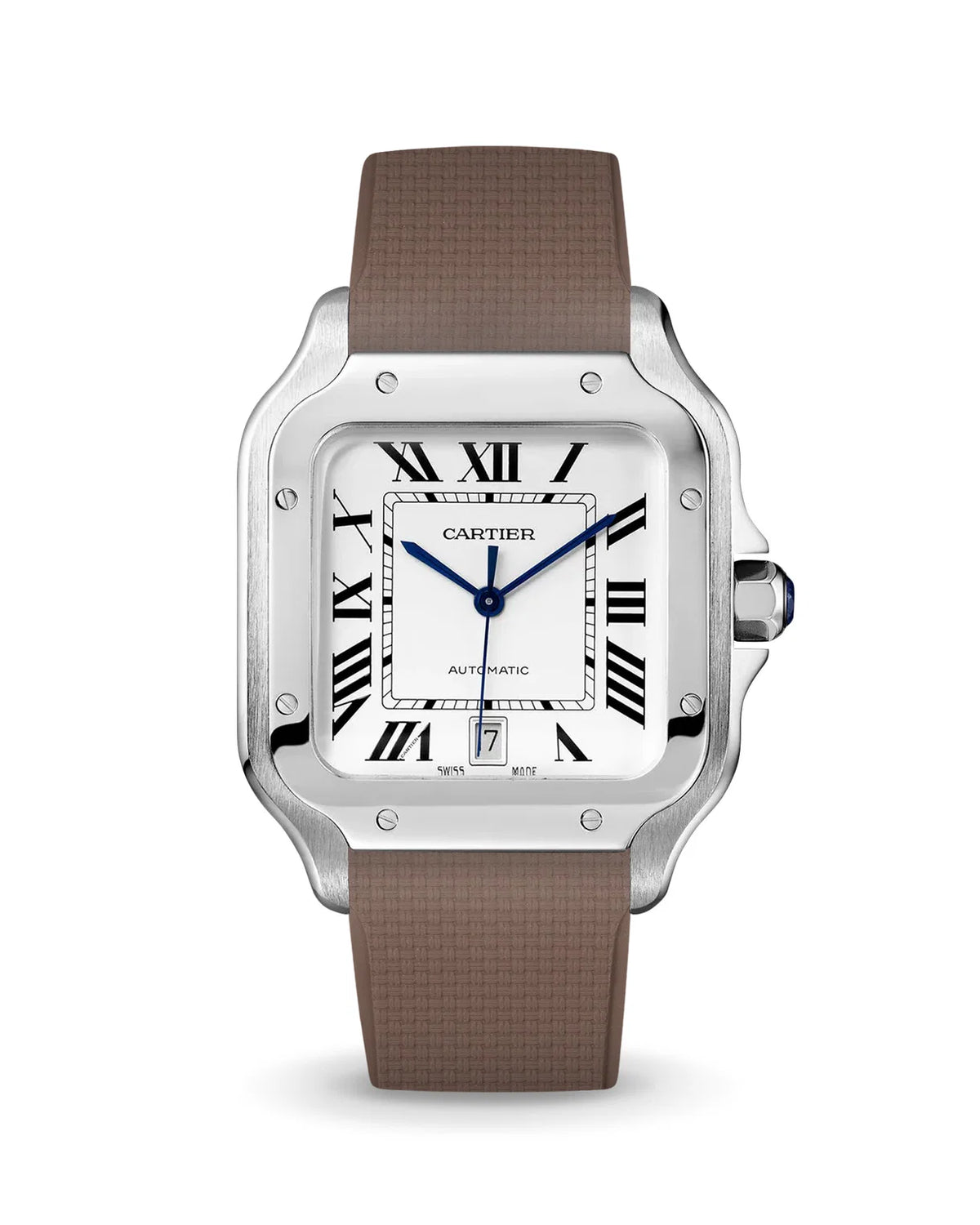 Delugs Cartier Santos Entegre Sailcloth Kayış