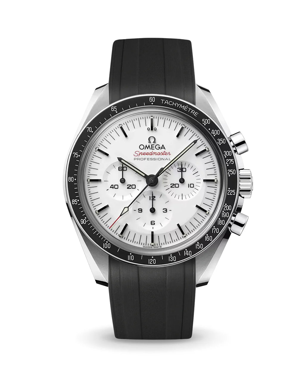Omega Speedmaster Uyumlu Rubber Strap Siyah