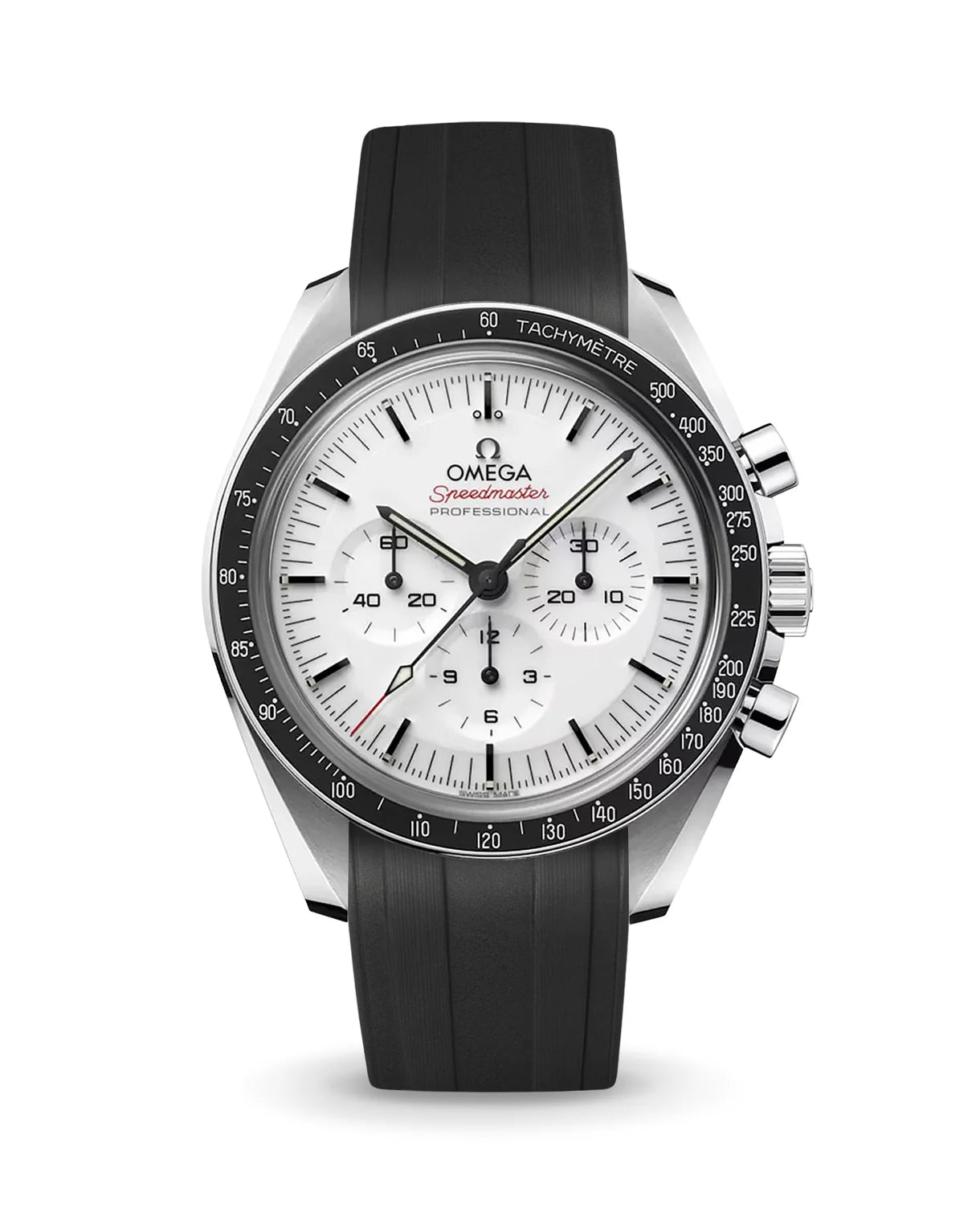 Omega Speedmaster Uyumlu Rubber Strap Siyah