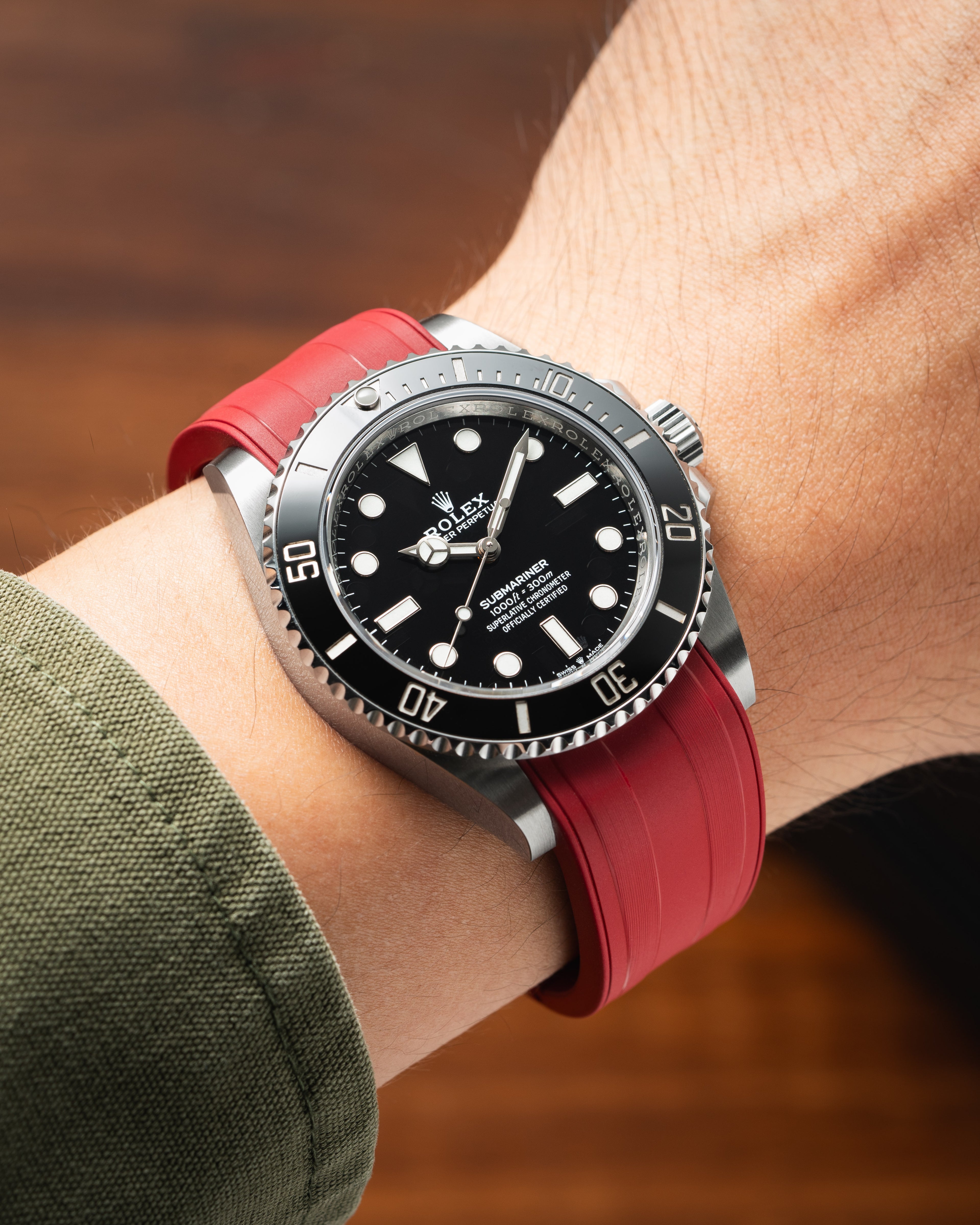 Rolex Submariner Uyumlu Rubber Strap Kırmızı