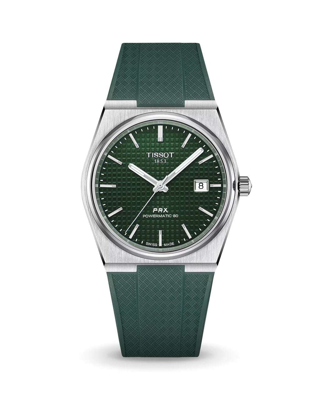Tissot PRX Rubber Strap Koyu Yeşil